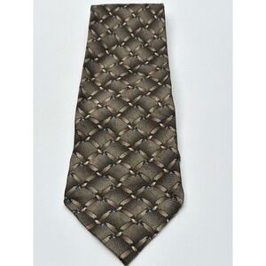 The Nature Conservancy African Fish Eagle Silk Tie Olive Brown Preservation Coll
